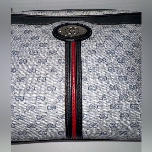 Authentic Vintage GUCCI Micro GG Satchel Shoulder Bag PVC Coated Supreme Canvas - Picture 4 of 9